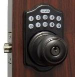 Lockey E Digital Keyless Electronic Knob Door Lock Bronze